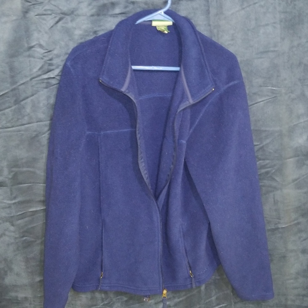 L.L.Bean large regular blue fleece jacket